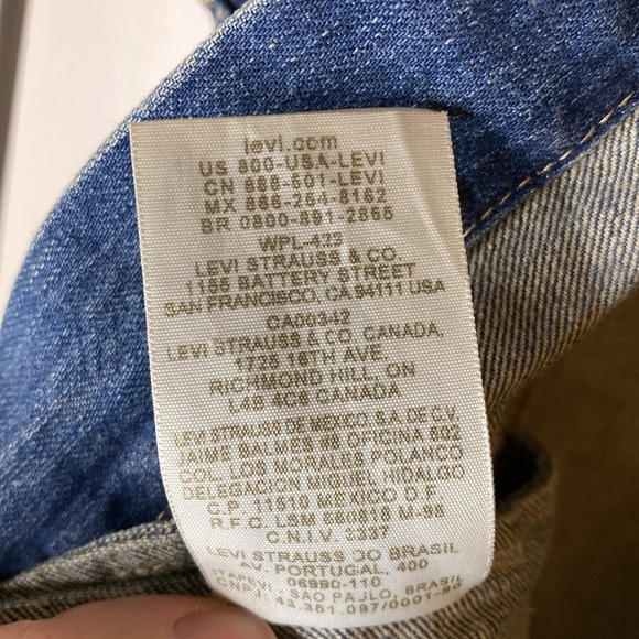 Levi's Blue Denim Vest - Picture 7 of 7